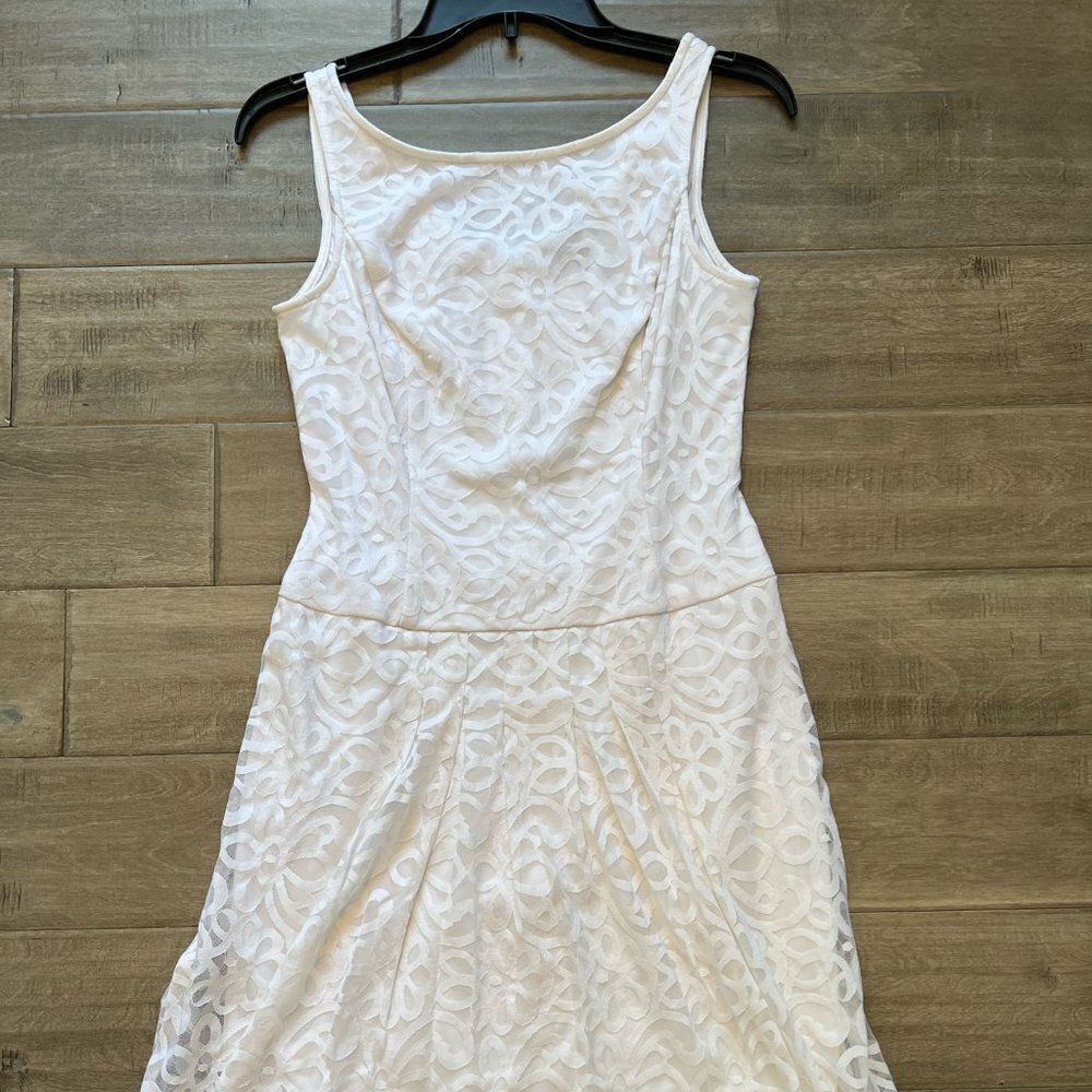 American Living Womens Lace overlay A-Line Dress sleeveless dress size 6      B1